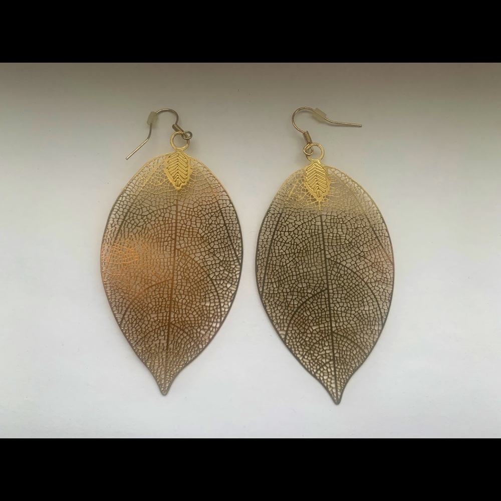 Gold Leaf Earrings